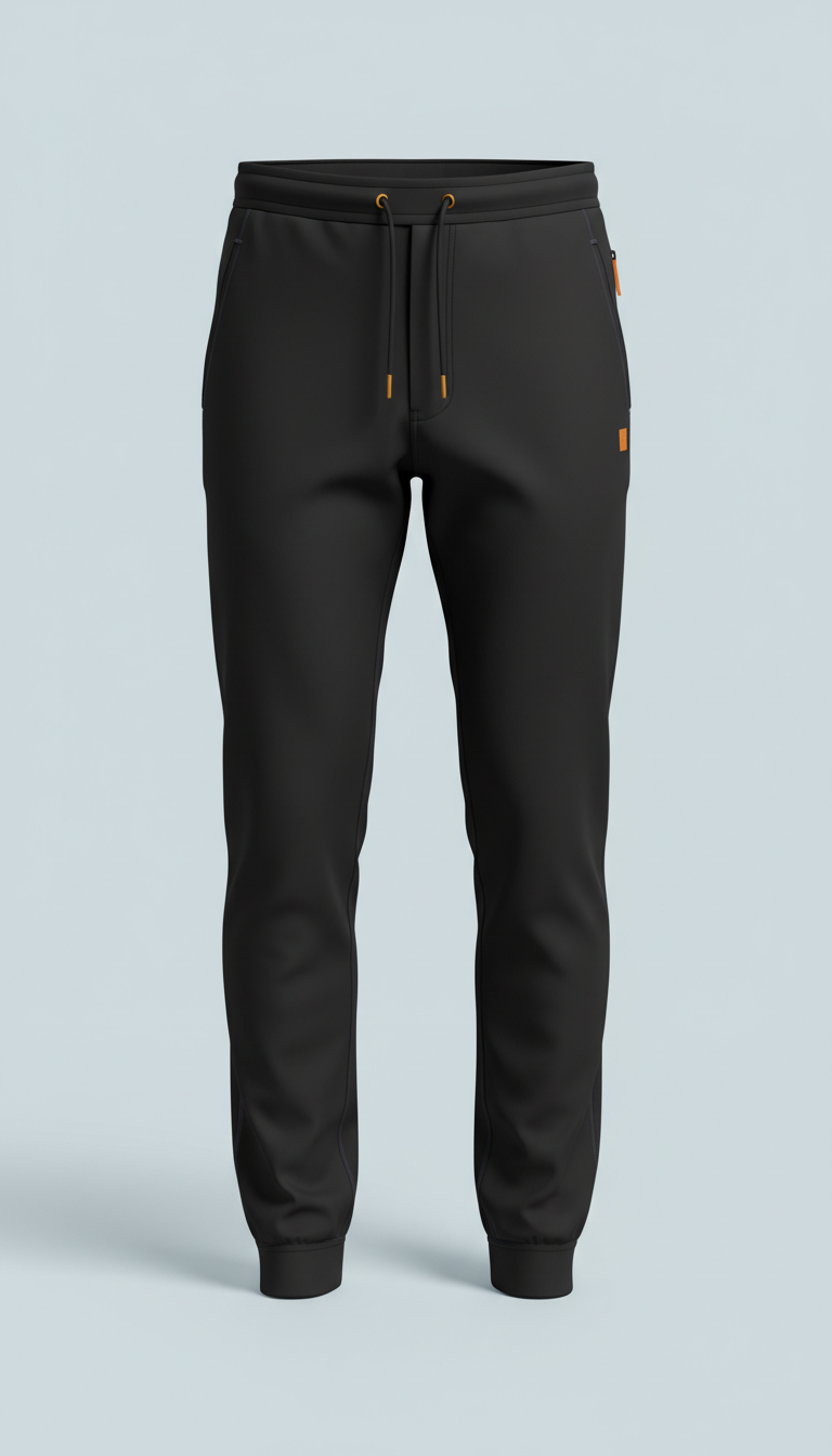 Technical Joggers in Ink Black