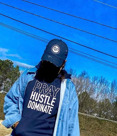 DENIM & WHITE DISTRESSED DAD HATS